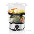 High Quality 3 Layer Cooking Steamer One Hour Time Setting Cooking Steamer Pot Stainless Steel Food Steamer